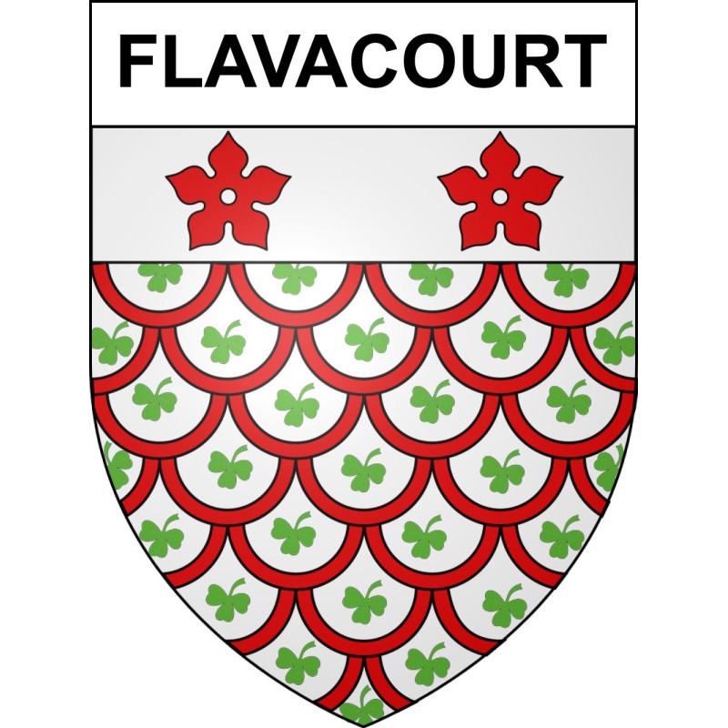 Flavacourt Sticker wappen, gelsenkirchen, augsburg, klebender aufkleber