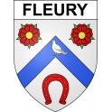 Fleury 60 ville sticker blason écusson autocollant adhésif