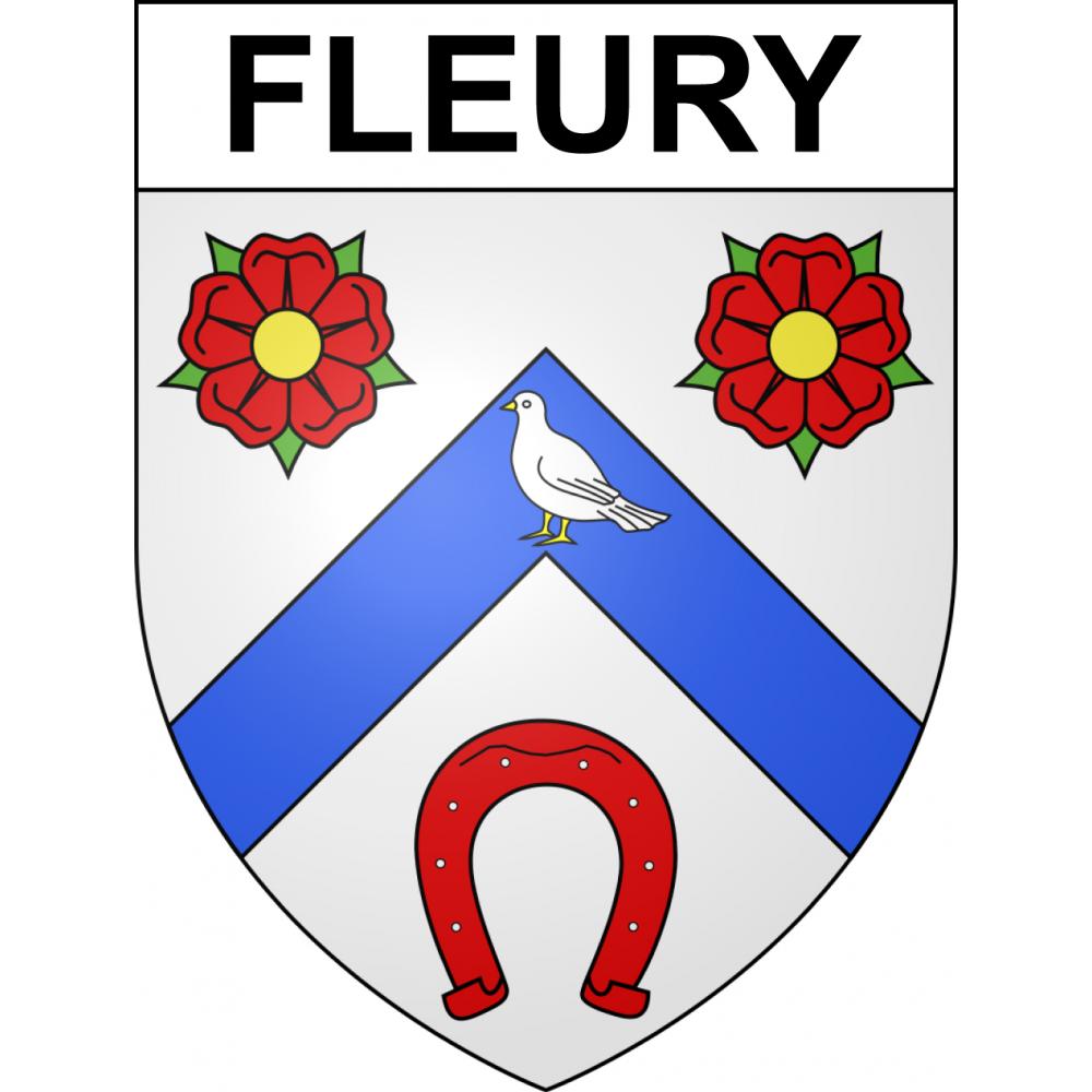 Fleury 60 ville sticker blason écusson autocollant adhésif