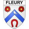 Fleury 60 ville sticker blason écusson autocollant adhésif