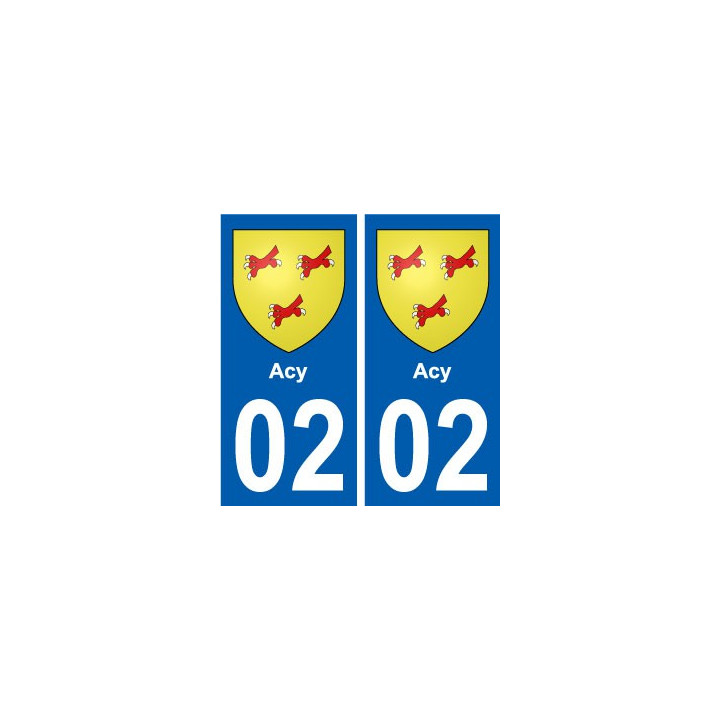 02 Vervins ville autocollant plaque