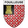 Fouilleuse 60 ville sticker blason écusson autocollant adhésif