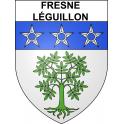 Fresne-Léguillon 60 ville sticker blason écusson autocollant adhésif