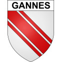 Gannes Sticker wappen, gelsenkirchen, augsburg, klebender aufkleber