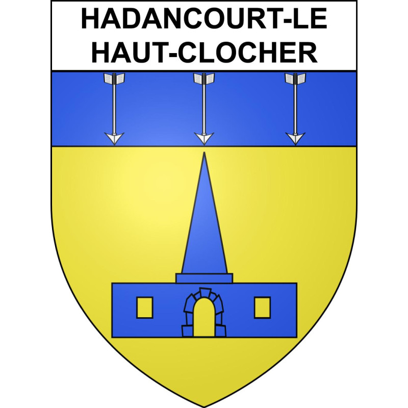 Stickers coat of arms Hadancourt-le-Haut-Clocher adhesive sticker