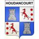 Houdancourt 60 ville sticker blason écusson autocollant adhésif