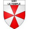 Ivry-le-Temple 60 ville sticker blason écusson autocollant adhésif