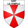 Pegatinas escudo de armas de Ivry-le-Temple adhesivo de la etiqueta engomada