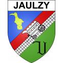 Jaulzy 60 ville sticker blason écusson autocollant adhésif