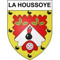 La Houssoye 60 ville sticker blason écusson autocollant adhésif