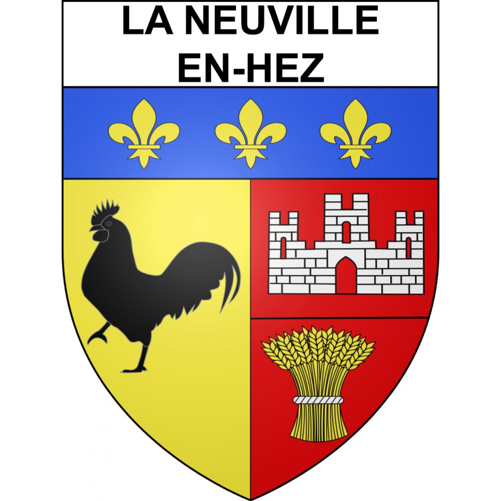 La Neuville-en-Hez 60 ville sticker blason écusson autocollant adhésif