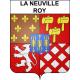 La Neuville-Roy 60 ville sticker blason écusson autocollant adhésif