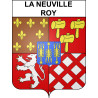 La Neuville-Roy 60 ville sticker blason écusson autocollant adhésif