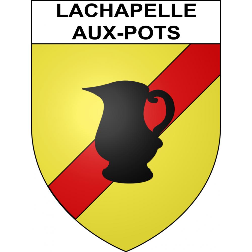 Lachapelle-aux-Pots 60 ville sticker blason écusson autocollant adhésif