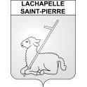 Lachapelle-Saint-Pierre 60 ville sticker blason écusson autocollant adhésif