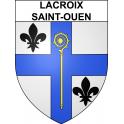 Lacroix-Saint-Ouen 60 ville sticker blason écusson autocollant adhésif