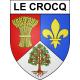 Le Crocq Sticker wappen, gelsenkirchen, augsburg, klebender aufkleber