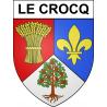 Stickers coat of arms Le Crocq adhesive sticker