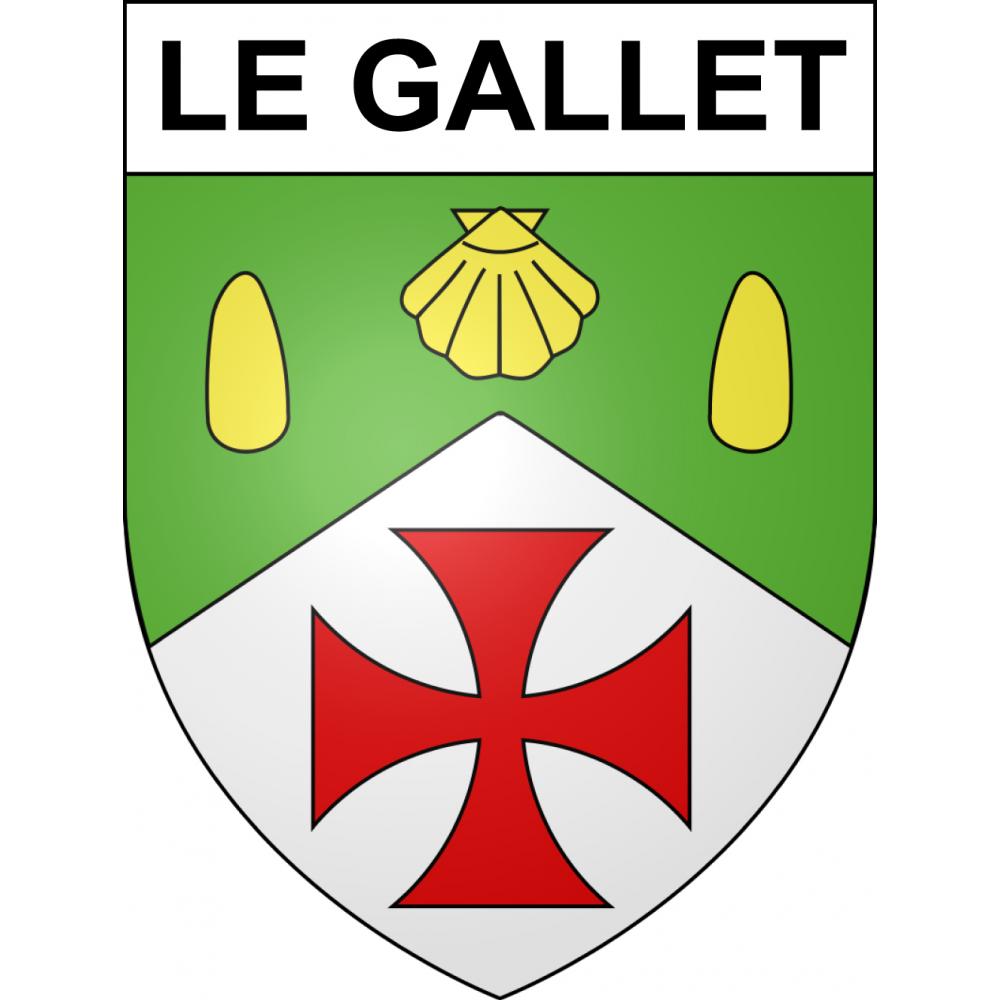 Stickers coat of arms Le Gallet adhesive sticker