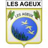 Les Ageux Sticker wappen, gelsenkirchen, augsburg, klebender aufkleber