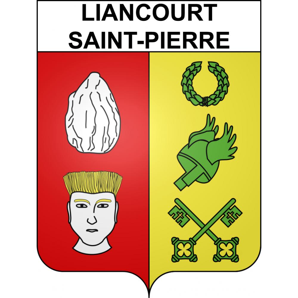 Stickers coat of arms Liancourt-Saint-Pierre adhesive sticker