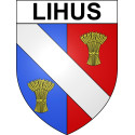 Lihus Sticker wappen, gelsenkirchen, augsburg, klebender aufkleber