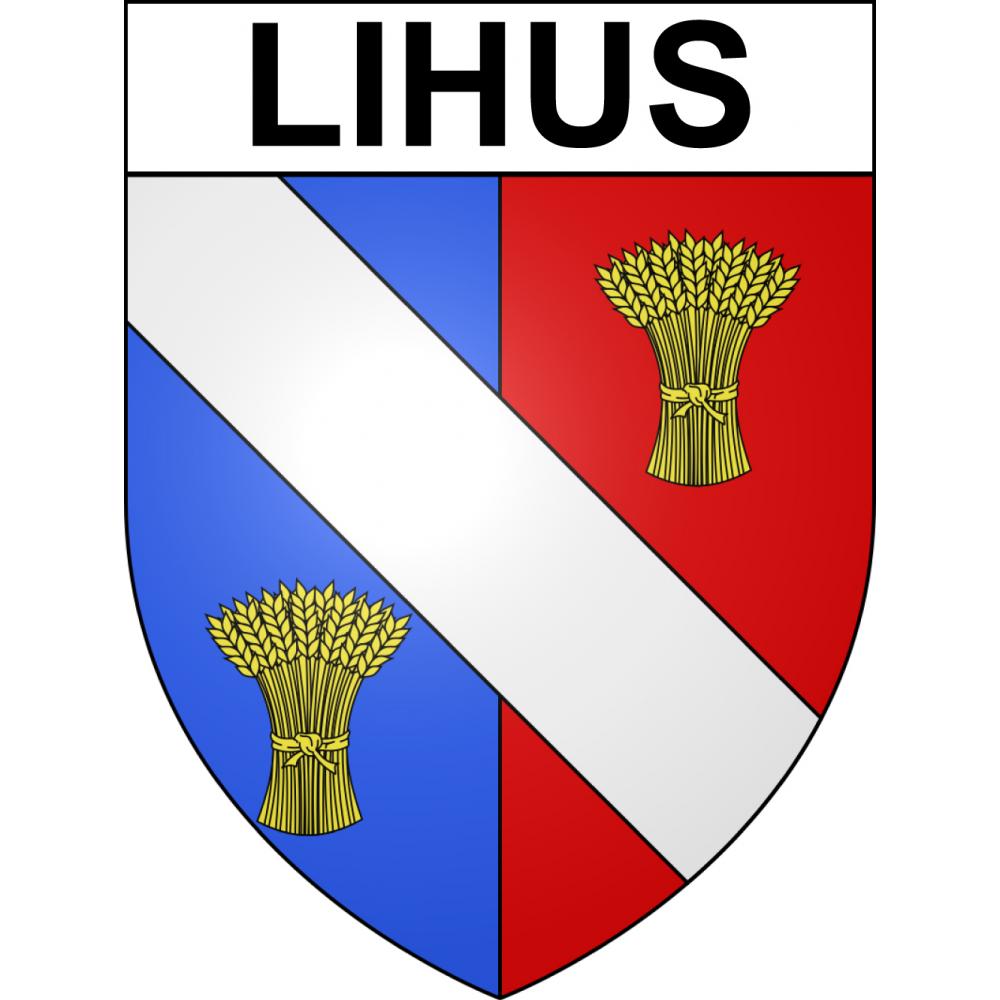 Lihus Sticker wappen, gelsenkirchen, augsburg, klebender aufkleber