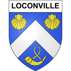 Loconville 60 ville sticker blason écusson autocollant adhésif