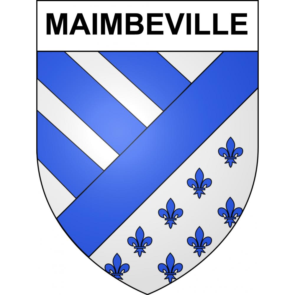 Maimbeville 60 ville sticker blason écusson autocollant adhésif