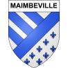 Pegatinas escudo de armas de Maimbeville adhesivo de la etiqueta engomada