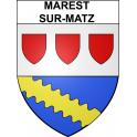 Marest-sur-Matz 60 ville sticker blason écusson autocollant adhésif