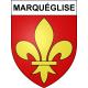 Stickers coat of arms Marquéglise adhesive sticker