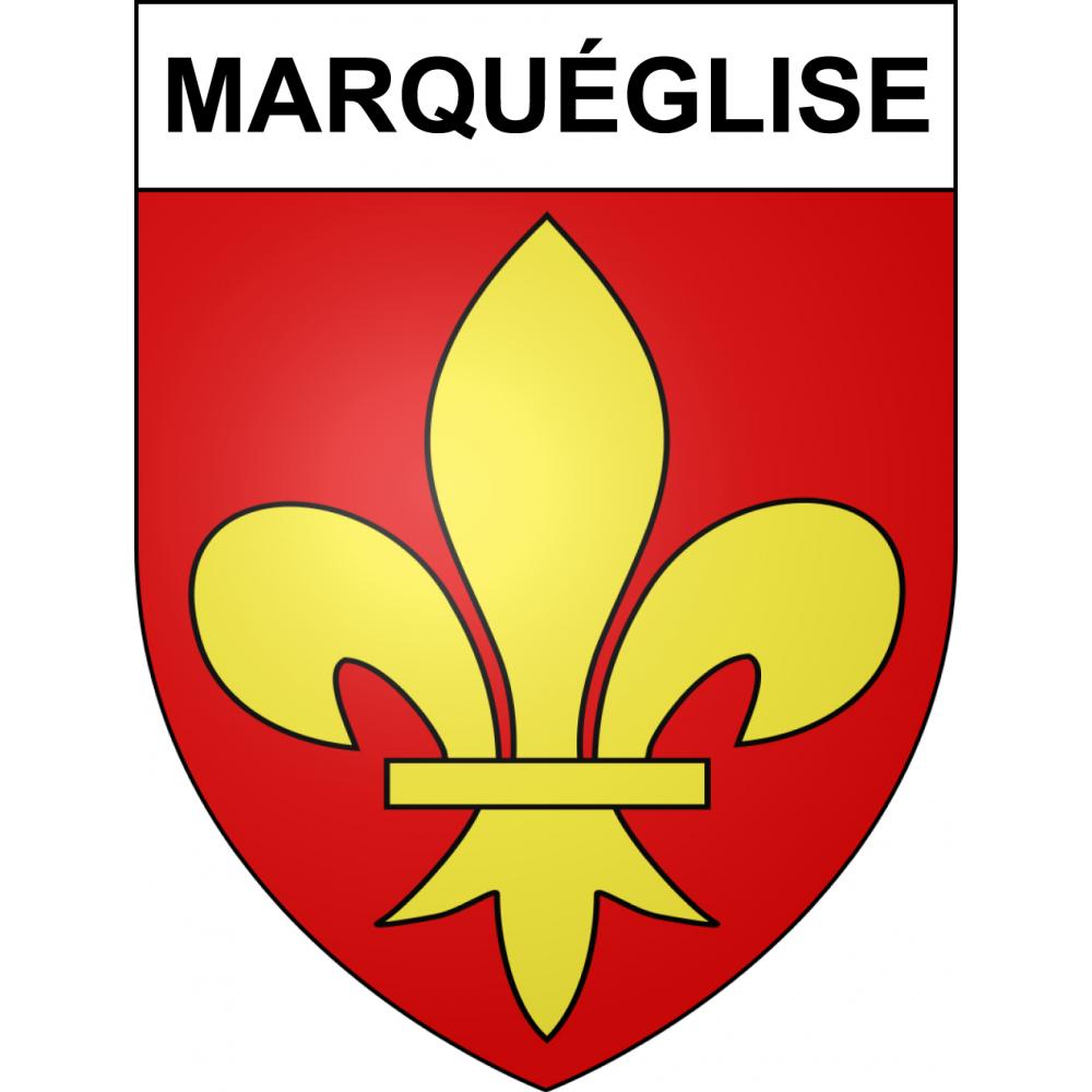 Pegatinas escudo de armas de Marquéglise adhesivo de la etiqueta engomada