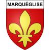 Marquéglise 60 ville sticker blason écusson autocollant adhésif