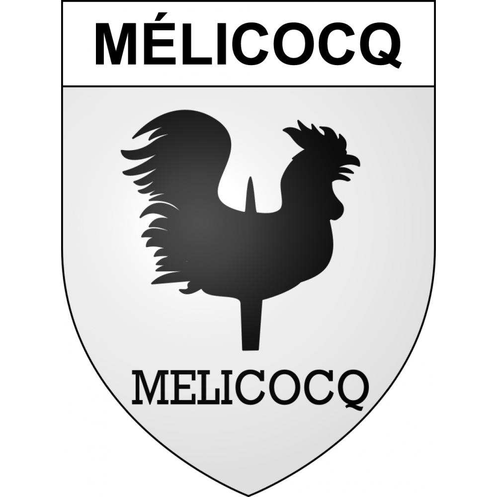 Stickers coat of arms Mélicocq adhesive sticker