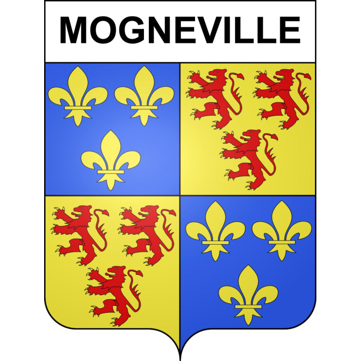 Mogneville 60 ville sticker blason écusson autocollant adhésif