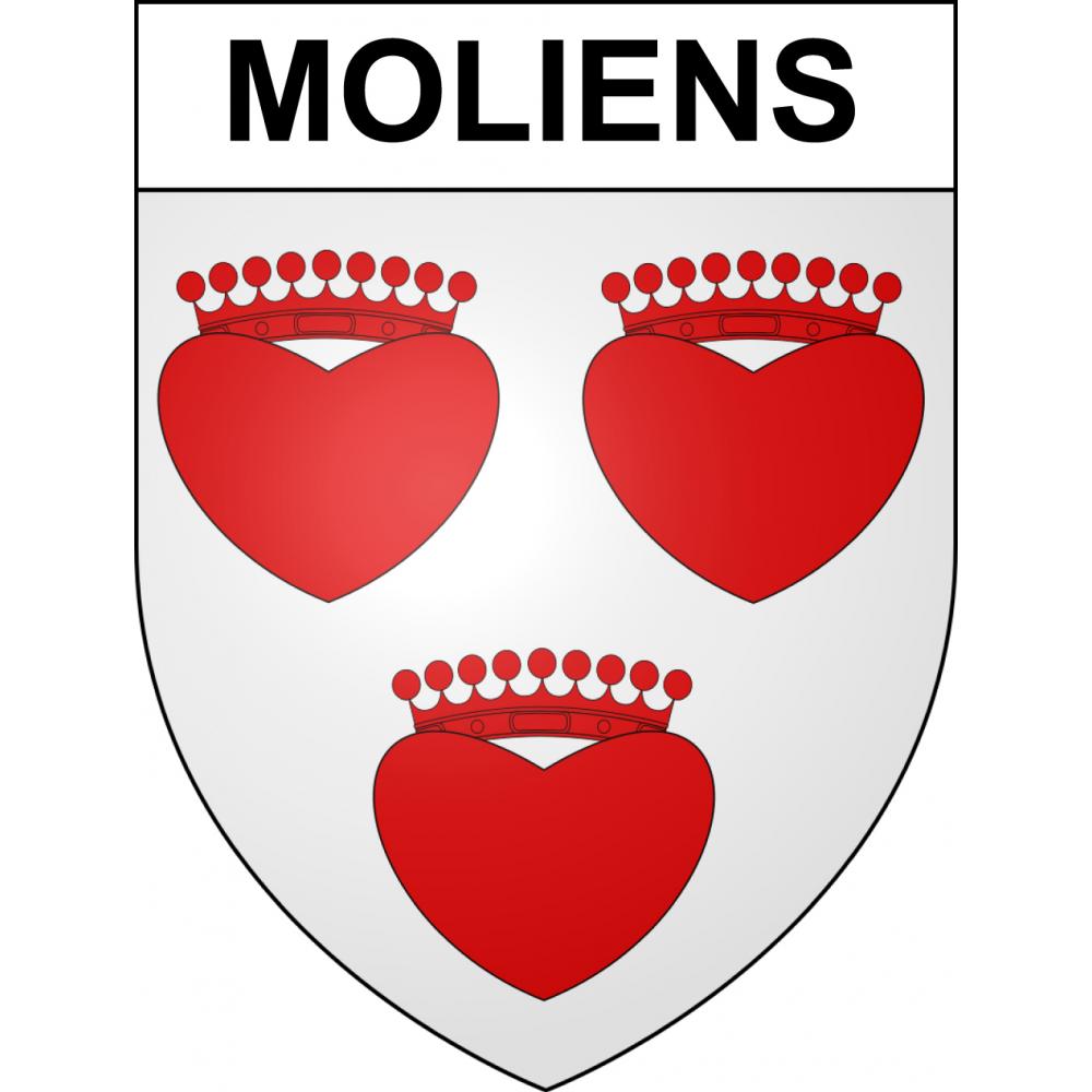 Moliens Sticker wappen, gelsenkirchen, augsburg, klebender aufkleber