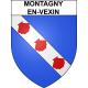 Montagny-en-Vexin 60 ville sticker blason écusson autocollant adhésif