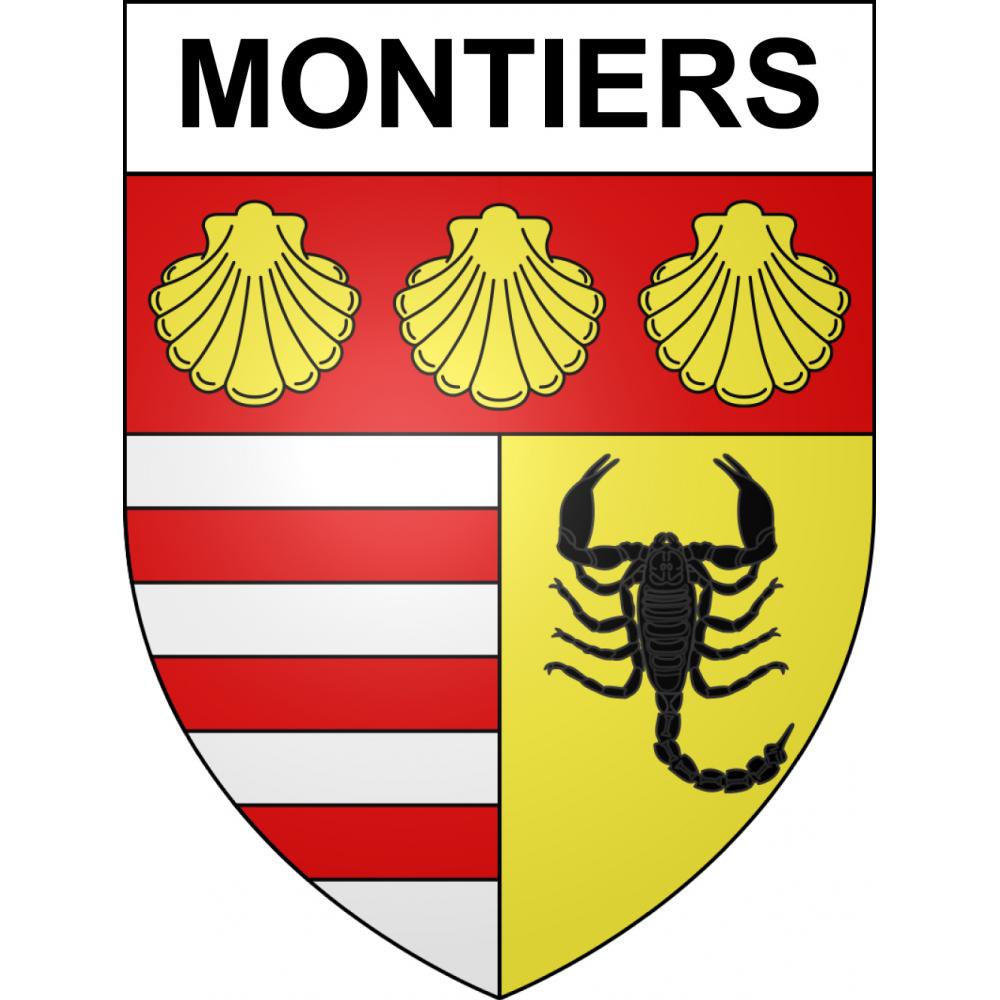 Montiers Sticker wappen, gelsenkirchen, augsburg, klebender aufkleber