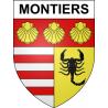 Montiers Sticker wappen, gelsenkirchen, augsburg, klebender aufkleber