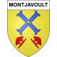 Pegatinas escudo de armas de Montjavoult adhesivo de la etiqueta engomada