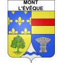 Mont-l'Évêque Sticker wappen, gelsenkirchen, augsburg, klebender aufkleber