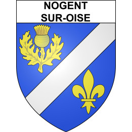 Nogent-sur-Oise 60 ville sticker blason écusson autocollant adhésif