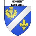 Nogent-sur-Oise 60 ville sticker blason écusson autocollant adhésif