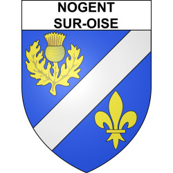 Nogent-sur-Oise Sticker wappen, gelsenkirchen, augsburg, klebender aufkleber