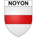 Noyon 60 ville sticker blason écusson autocollant adhésif