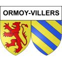 Ormoy-Villers 60 ville sticker blason écusson autocollant adhésif