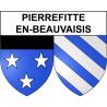 Pierrefitte-en-Beauvaisis 60 ville sticker blason écusson autocollant adhésif