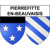 Pierrefitte-en-Beauvaisis Sticker wappen, gelsenkirchen, augsburg, klebender aufkleber