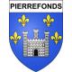 Pierrefonds 60 ville sticker blason écusson autocollant adhésif